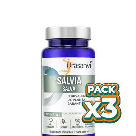 Pack 3x SALVIA 30 CÁPSULAS DRASANVI