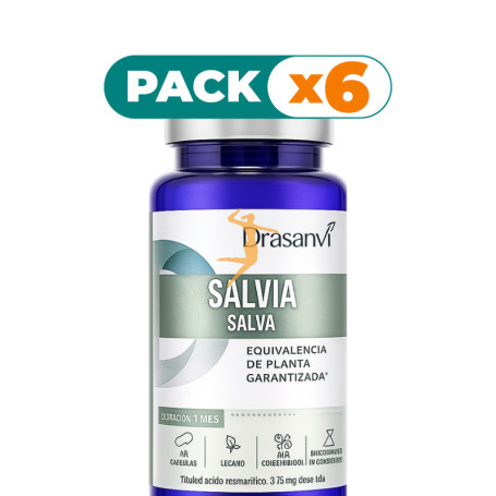Pack 6x SALVIA 30 CÁPSULAS DRASANVI