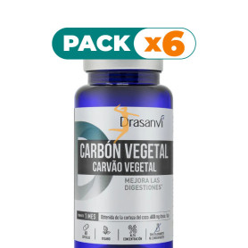 Pack 6x CARBÓN VEGETAL 60 CÁPSULAS DRASANVI