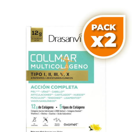 Pack 2x COLLMAR MULTICOLÁGENO SABOR LIMÓN 260G DRASANVI