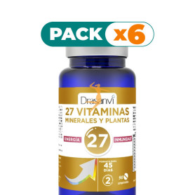 Pack 6x 27 VITAMINAS+MINERALES ENERGÍA-INMUNIDAD 90 COMPRIMIDOS DRASANVI