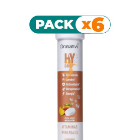 Pack 6x HYDROP ELECTROLITOS EFERVESC. MELOCOTÓN 18 COMPRIMIDOS DRASANVI