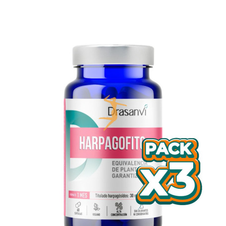 Pack 3x HARPAGOFITO 60 CÁPSULAS DRASANVI