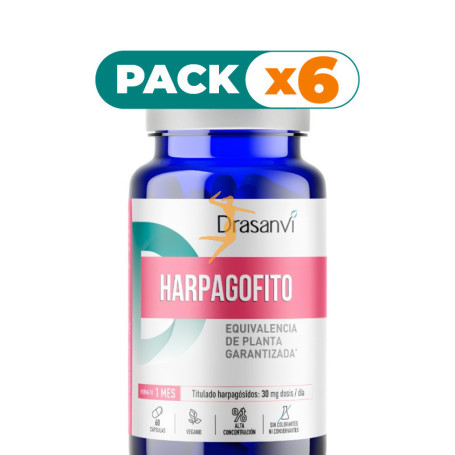Pack 6x HARPAGOFITO 60 CÁPSULAS DRASANVI