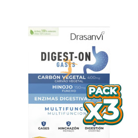 Pack 3x DIGEST-ON GASES 30 COMPRIMIDOS DRASANVI