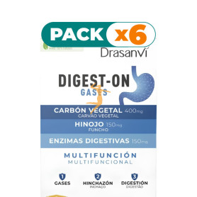 Pack 6x DIGEST-ON GASES 30 COMPRIMIDOS DRASANVI