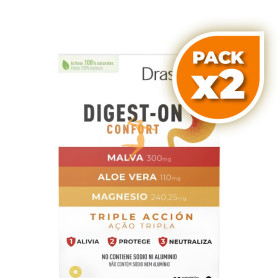 Pack 2x DIGEST-ON CONFORT 30 COMPRIMIDOS MASTICABLES DRASANVI