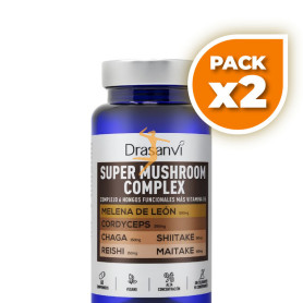 Pack 2x SUPER MUSHROOM COMPLEX 60 COMPRIMIDOS DRASANVI