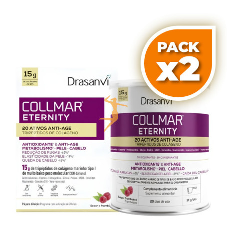Pack 2x COLLMAR ETERNITY SABOR FRAMBUESA 343G DRASANVI