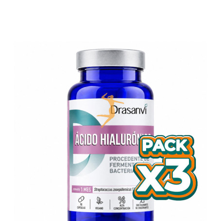 Pack 3x ÁCIDO HIALURÓNICO 30 CÁPSULAS DRASANVI