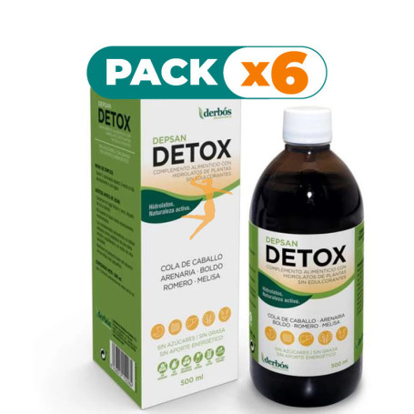 Pack 6x DEPSAN DETOX 500Ml. DERBOS