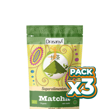 Pack 3x MATCHA BIO 70Gr. DRASANVI