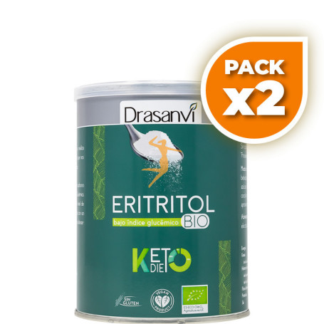 Pack 2x ERITRITOL BIO 500Gr. KETO DRASANVI