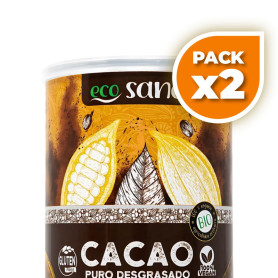 Pack 2x CACAO PURO DESGRASADO BIO 275Gr ECOSANA DRASANVI