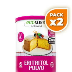 Pack 2x ERITRITOL POLVO ESPECIAL REPOSTERIA BIO 450G+20% KETO DRASANVI
