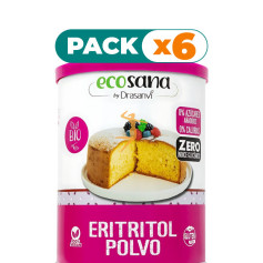 Pack 6x ERITRITOL POLVO ESPECIAL REPOSTERIA BIO 450G+20% KETO DRASANVI