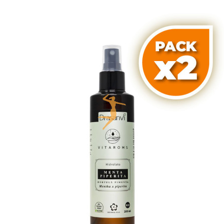 Pack 2x HIDROLATO DE MENTA PIPERITA BIO VITAROMS 200ML DRASANVI