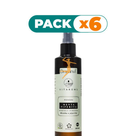 Pack 6x HIDROLATO DE MENTA PIPERITA BIO VITAROMS 200ML DRASANVI