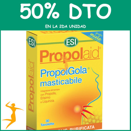 PROPOLGOLA MIEL 30 TABLETAS ESI OFERTA 2 UD