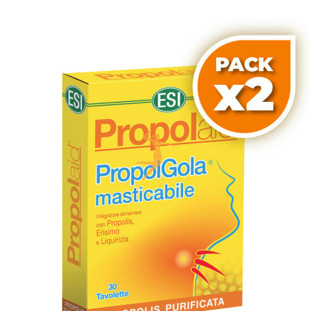 Pack 2x PROPOLGOLA MIEL 30 TABLETAS ESI