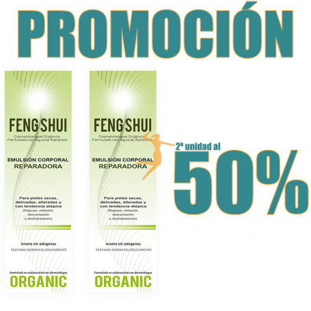 OFERTA EMULSION CORPORAL REPARADORA 400Ml. FENG SHUI 2ª UNIDAD 50%