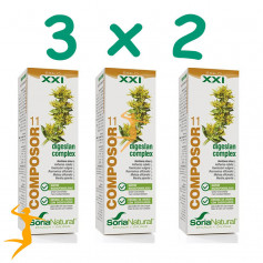 PACK 3X2 COMPOSOR 11 XXI DIGESLAN COMPLEX 50Ml. SORIA NATURAL