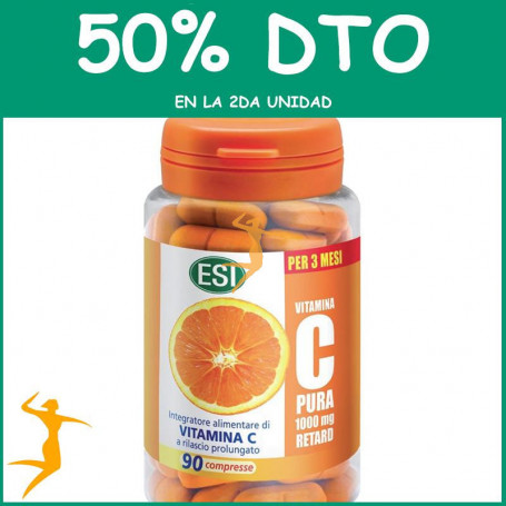 VITAMINA C PURA RETARD 90 COMPRMIDOS ESI SEGUNDA UD. AL 50%