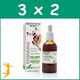 Pack 3x2 EXTRACTO DE FUMARIA FÓRMULA XXI 50Ml. SORIA NATURAL