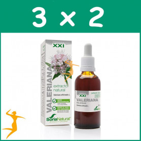 Pack 3x2 EXTRACTO DE VALERIANA FÓRMULA XXI 50Ml. SORIA NATURAL