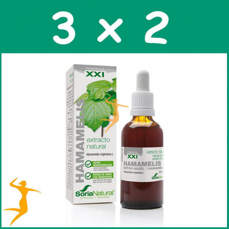 Pack 3x2 EXTRACTO DE HAMAMELIS 50Ml. SORIA NATURAL