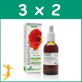 Pack 3x2 EXTRACTO DE AMAPOLA FÓRMULA XXI 50Ml. SORIA NATURAL