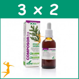 Pack 3x2 COMPOSOR 40 CIRCUVEN COMPLEX FORMULA XXI 50ML SORIA NATURAL