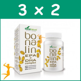 Pack 3x2 BONALIN EPA+DHA 60 PERLAS SORIA NATURAL