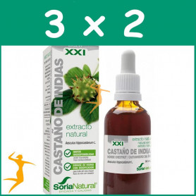 Pack 3x2 EXTRACTO DE CASTAÑO DE INDIAS XXI 50Ml. SORIA NATURAL