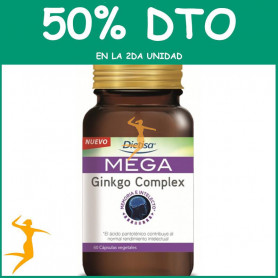 MEGA GINKGO COMPLEX 60 CÁPSULAS DIETISA OFERTA 2DA al 50%