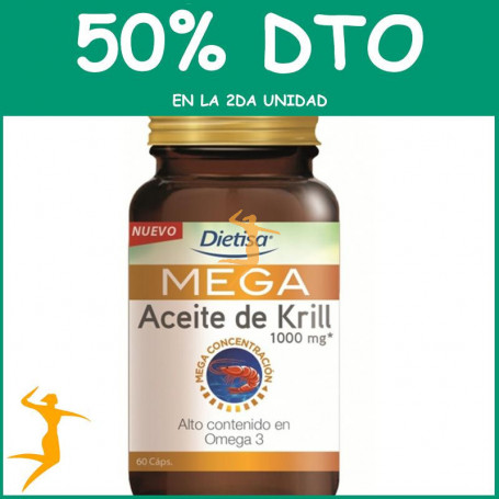 OMEGA 3 MEGA KRILL 60 CÁPSULAS DIETISA OFERTA 2DA al 50%