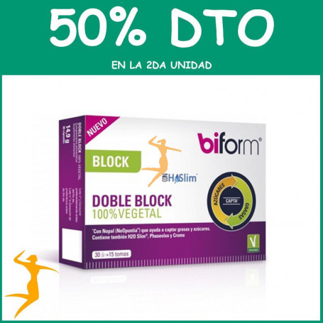 DOBLE BLOCK EXTRA 30 CÁPSULAS BIFORM OFERTA 2DA al 50%