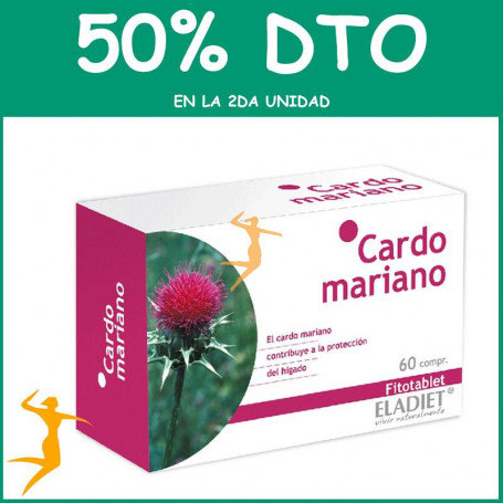 CARDO MARIANO 60 COMPRIMIDOS ELADIET OFERTA 2DA AL 50%