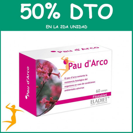 PAU DARCO 60 COMPRIMIDOS ELADIET OFERTA 2DA AL 50%