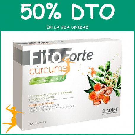 FITOFORTE CÚRCUMA 30 COMPRIMIDOS ELADIET OFERTA 2DA AL 50%