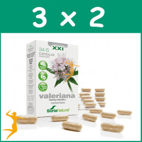 PACK 3x2 VALERIANA 34-S 30 CÁPSULAS SORIA NATURAL