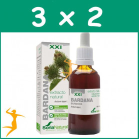 PACK 3x2 EXTRACTO DE BARDANA XXI 50Ml. SORIA NATURAL