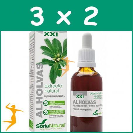 PACK 3x2 EXTRACTO DE ALHOLVAS XXI 50Ml. SORIA NATURAL