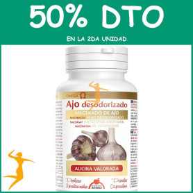 AJO DESODORIZADO 100 PERLAS INTERSA OFERTA Segunda unidad al 50%