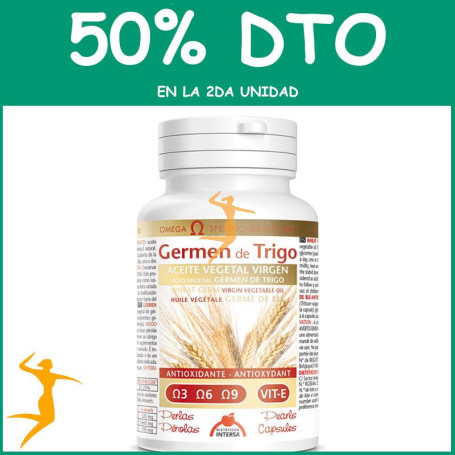 ACEITE DE GERMEN DE TRIGO 50 PERLAS INTERSA OFERTA Segunda unidad al 50%