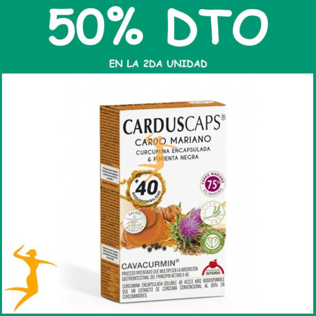 CARDUS CAPS 60 CÁPSULAS INTERSA OFERTA Segunda unidad al 50%
