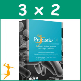 Pack 3x2 PROBIOTICS-14 30 CÁPSULAS HERBORA