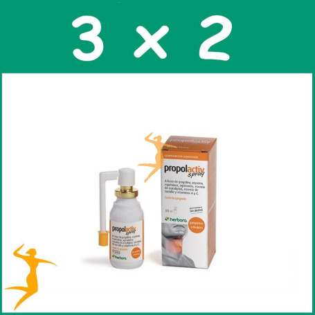 Pack 3x2 PROPOLACTIV SPRAY 30Ml. HERBORA