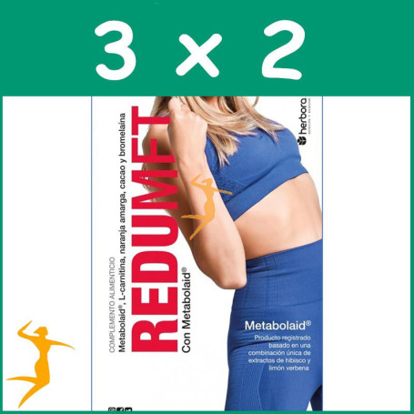 Pack 3x2 REDUMET 30 CÁPSULAS HERBORA