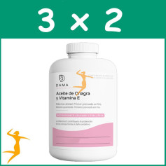 Pack 3x2 ACEITE DE ONAGRA Y VITAMINA E 450 PERLAS HERBORA